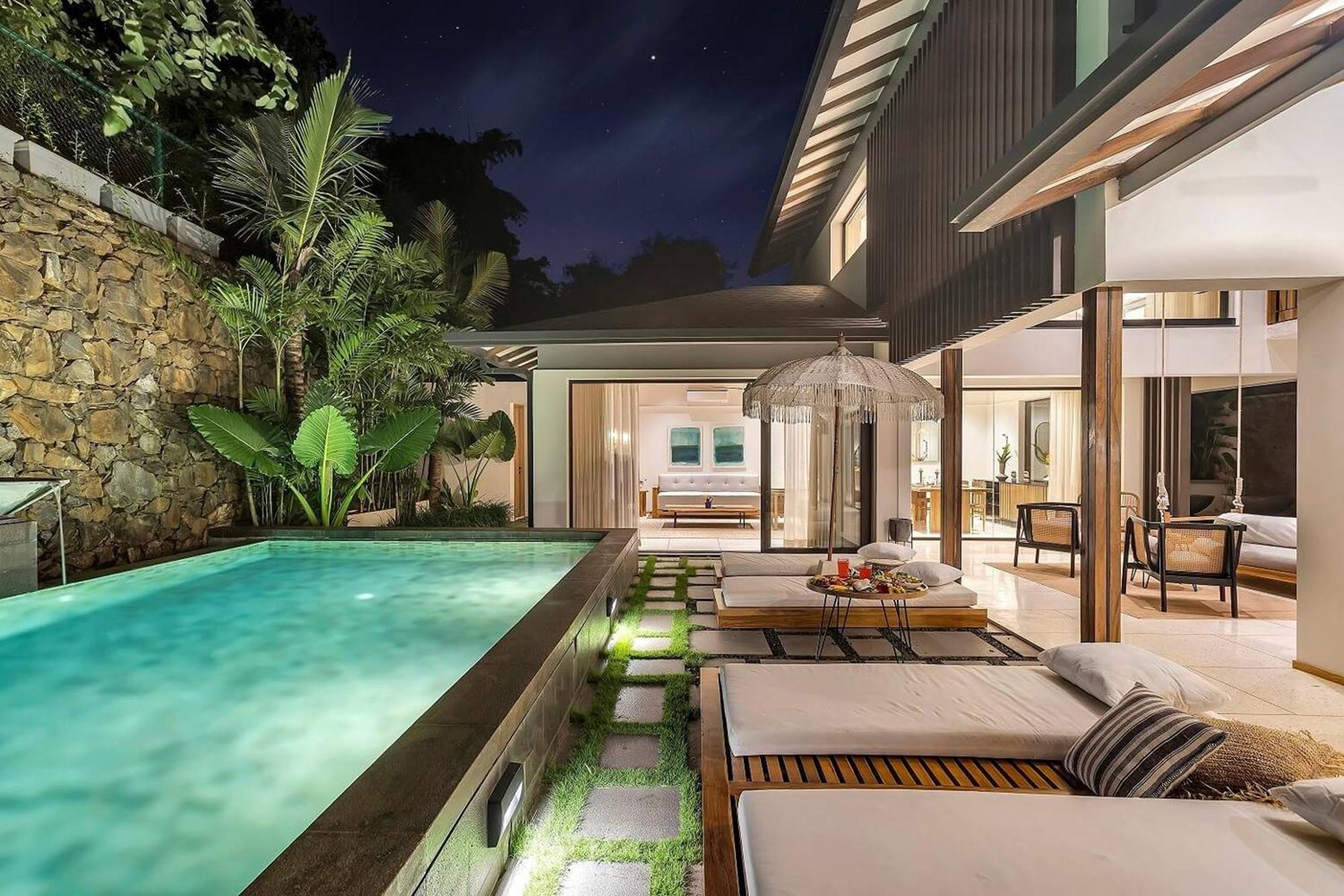 Over Water Villas - Rumah Hutan Cunchelim Ngoại thất bức ảnh